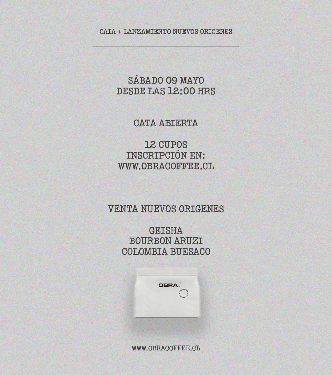 Catación Publica Gratuita y Lanzamientos